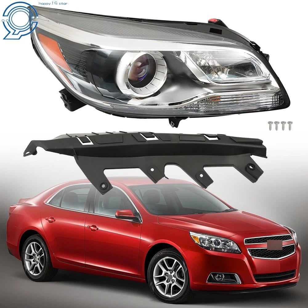 HID Headlight Right for Chevrolet Malibu (2013–2016) Black