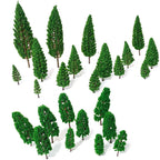 50x Pine Trees for Train Railroad Wargame Diorama Landscape