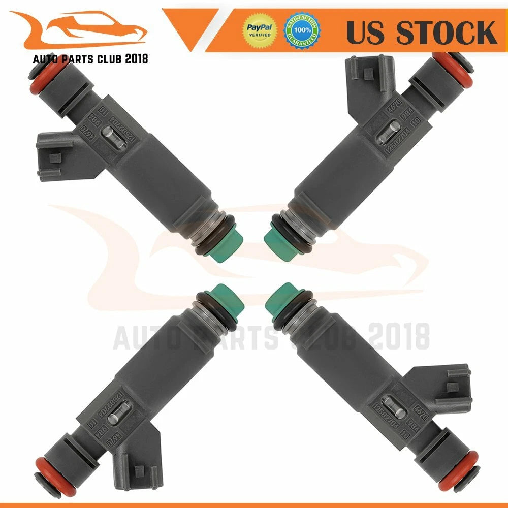 Set of 4 Fuel Injectors for Chevrolet HHR Malibu Cobalt Pontiac Solstice Saturn Ion (2006–2009)