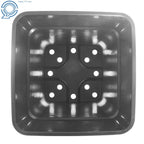 Set of 5 Plastic 10 Gallon Square Nursery Pots for Plant Growing