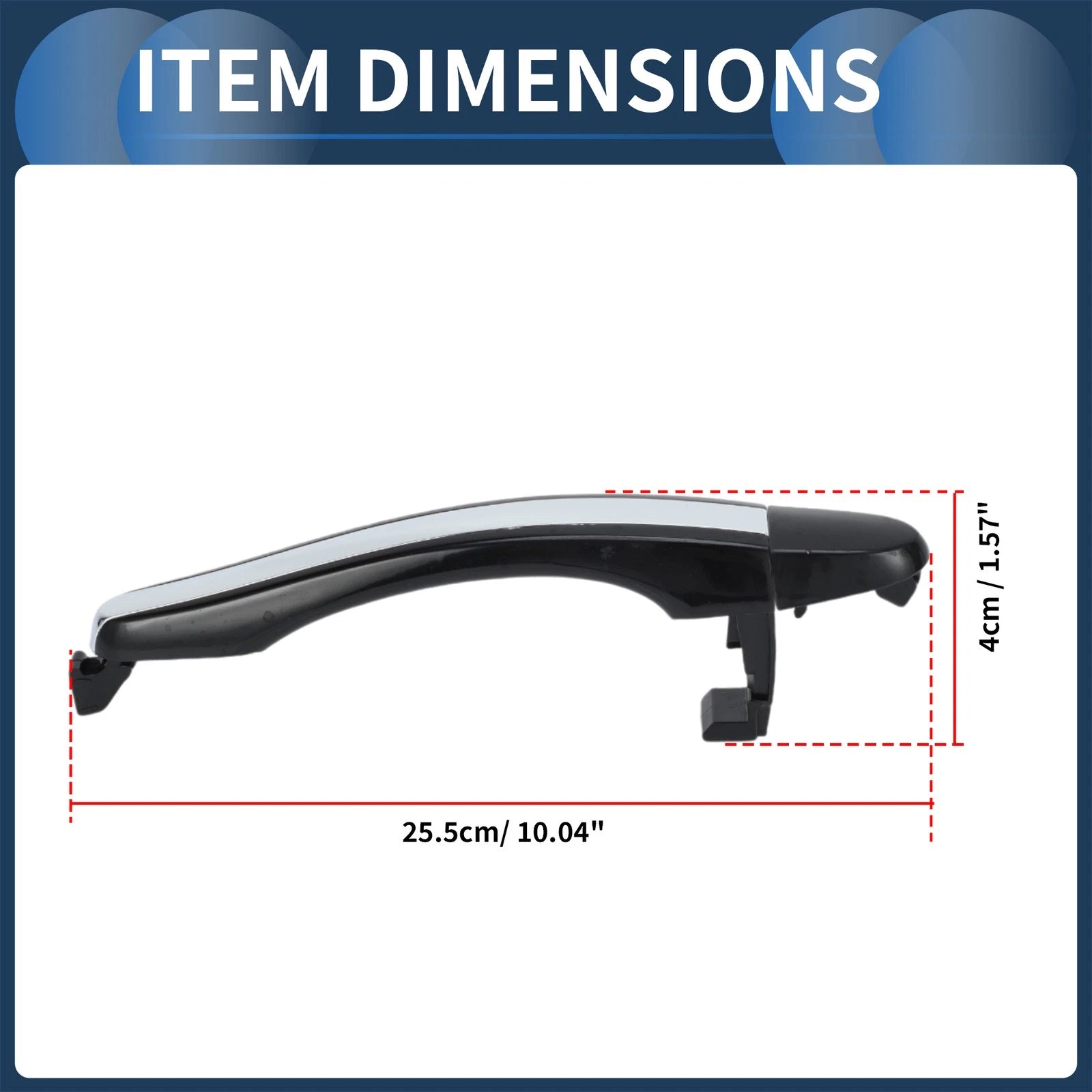 Front Right Door Handle for Hyundai Azera (2006–2011) 1 Pcs