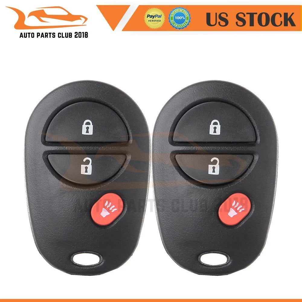 2X Keyless Entry Remote Fob for Toyota Tundra Sienna (2007–2018)