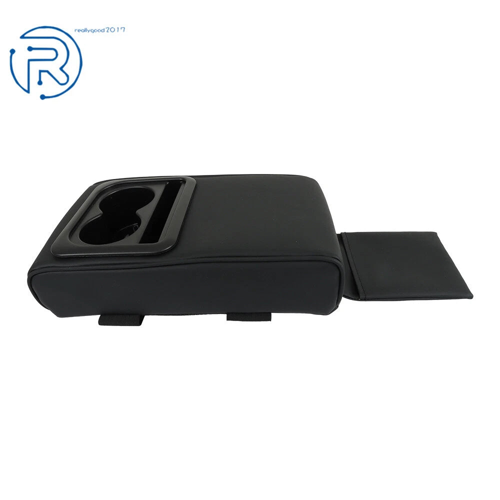 Center Console Armrest Pillow with Cup and Phone Holder for Most Cars