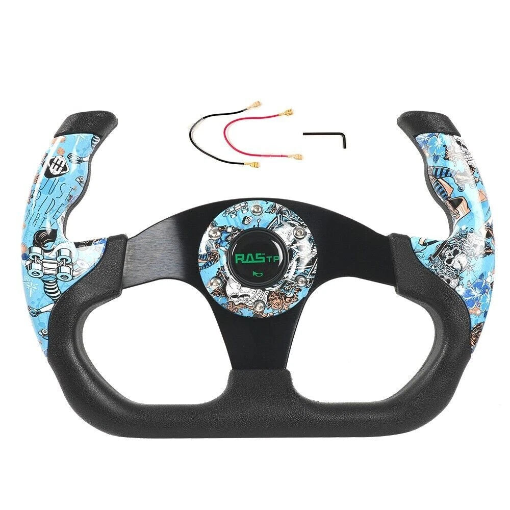 13 Inch Racing Steering Wheel for Model U Plaid