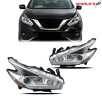 Set of 2 Halogen Headlights for Nissan Murano (2015–2018) LED DRL Projector