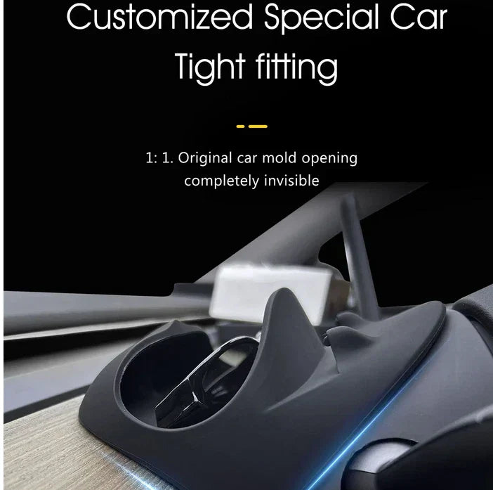 Steering Wheel Phone Stand Sunglasses Holder Storage Box for Tesla Model 3/Y
