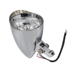 Chrome Headlight Visor for Bobber Chopper Dyna (12V)