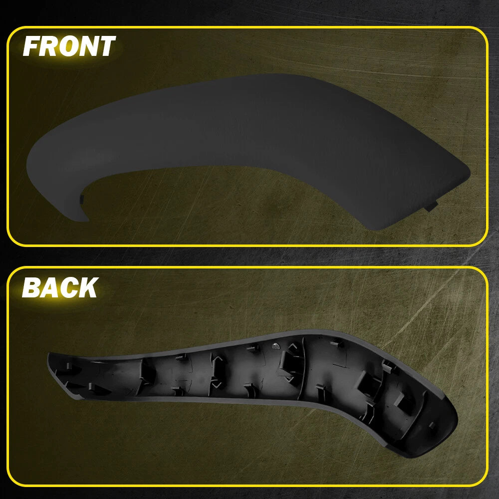 2X Inner Door Handle Pull Cover Black for BMW X1 X2 (2016–2020)