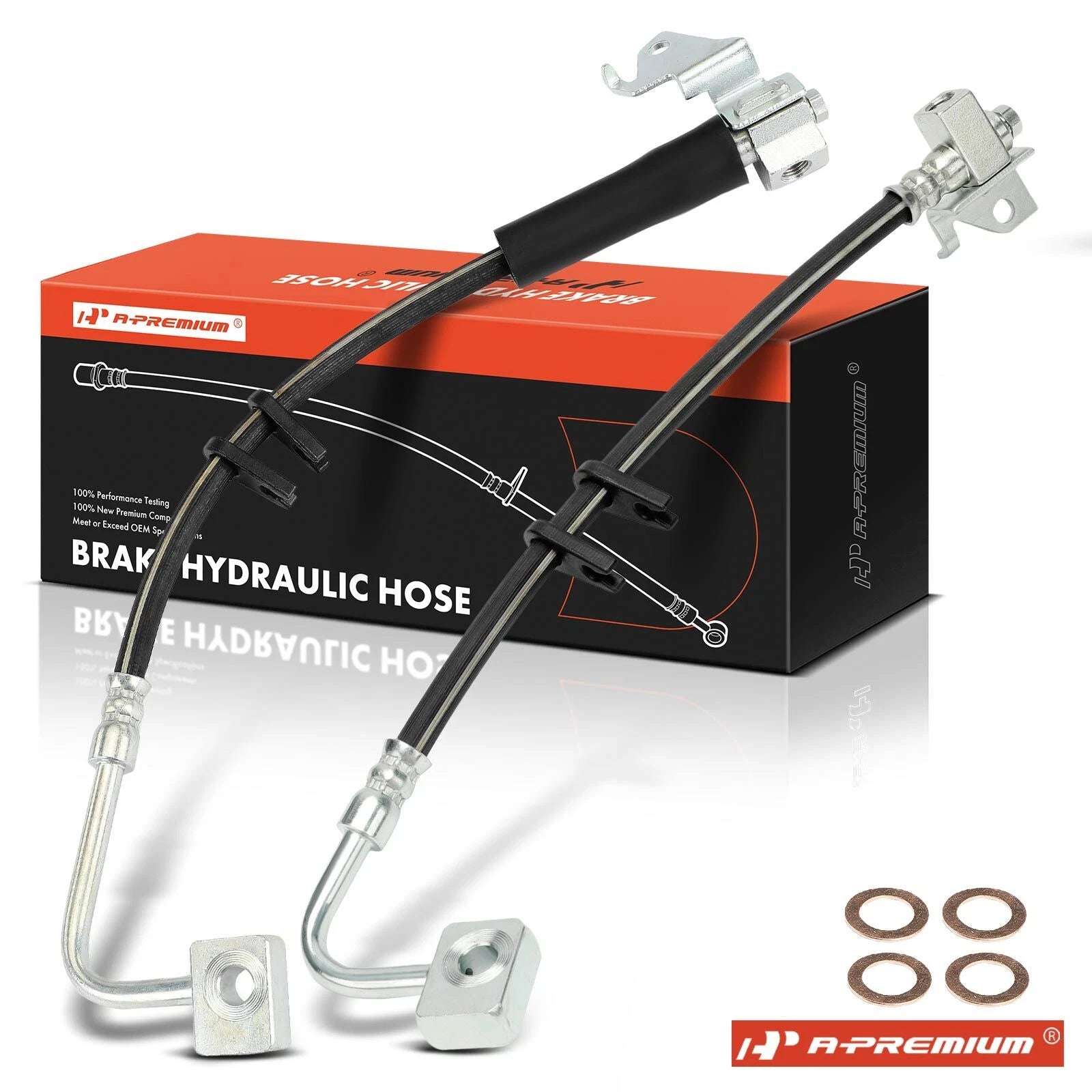 2X Rear Brake Hydraulic Hose for Jeep Grand Cherokee (2005–2010)