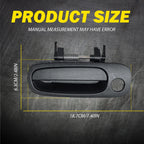 Outer Door Handle for Scion xB (2004–2006) - Black, Left Side, Keyhole