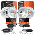 Set of 4 Drilled Brake Rotors & Ceramic Pads for Nissan Altima (2006)