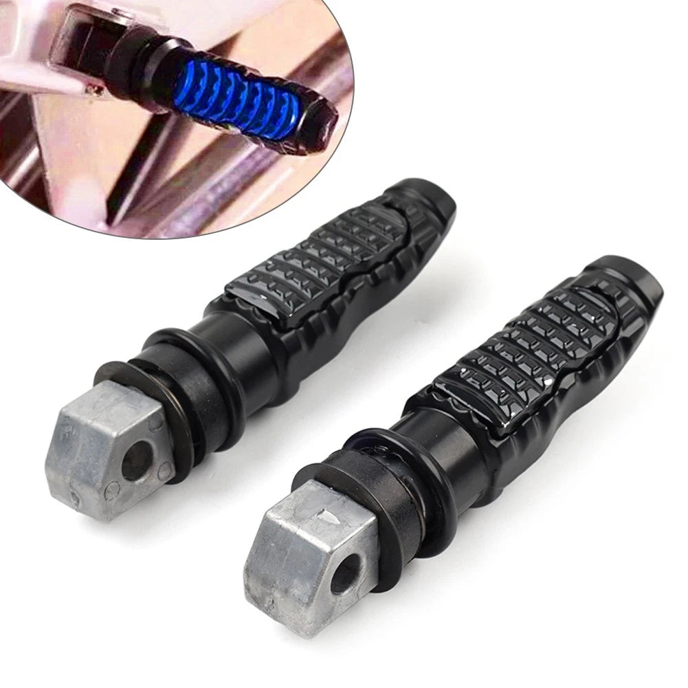 8MM Rear Footrest Foot Pegs for Harley, Honda (Universal)