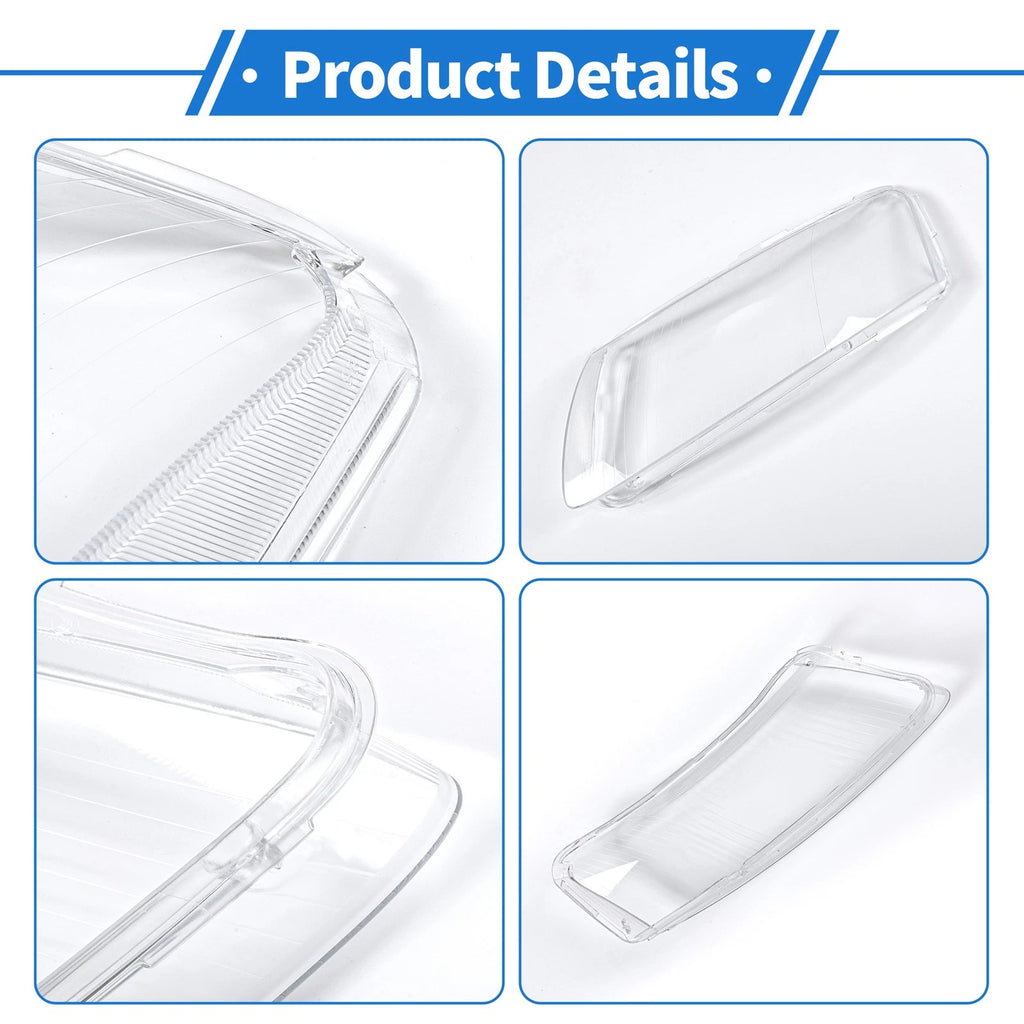 1 Pc Headlight Lens Cover for Audi A6 (2006–2011) Clear