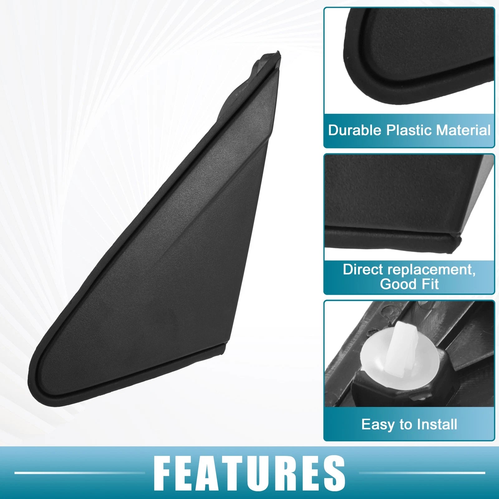 Front Left Door Mirror Corner Fender Triangle Cover for Chevrolet Cruze (2011–2016)