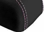 Leather Console Lid Armrest Cover for Hyundai Elantra (2007–2010) Pink Stitch