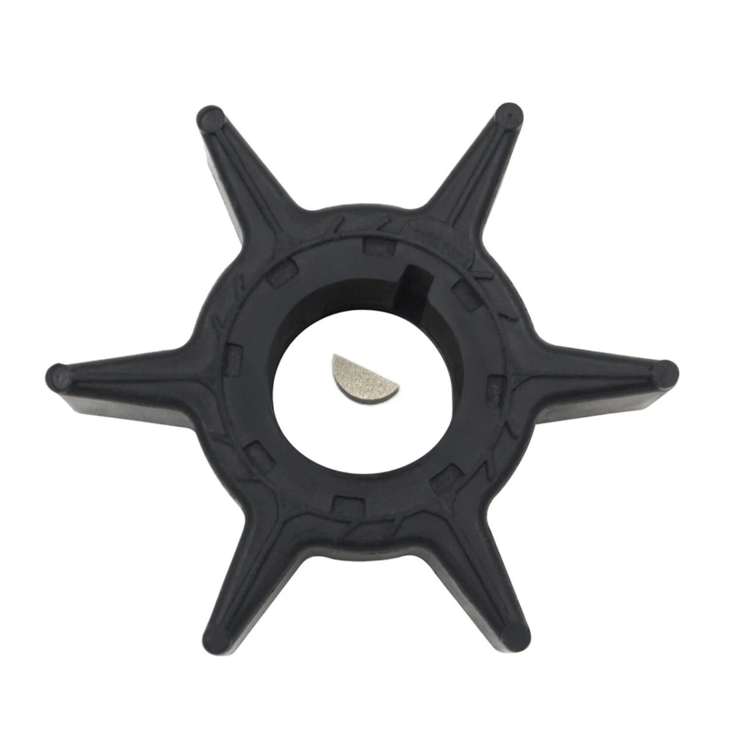 Water Pump Impeller & Key for Yamaha 25 30 40 HP 4-Stroke Outboard (EPMV 6H4-44352-00)