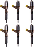 Set of 6 Fuel Injectors 295-9130 10R7951 for Caterpillar C4.2 C6.4
