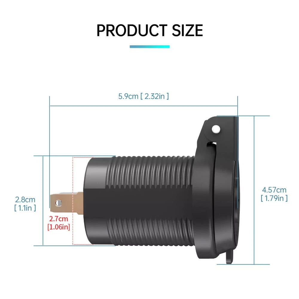 QC3.0 PD Type C USB Car Fast Charger for Universal Vehicles (2016–2023)