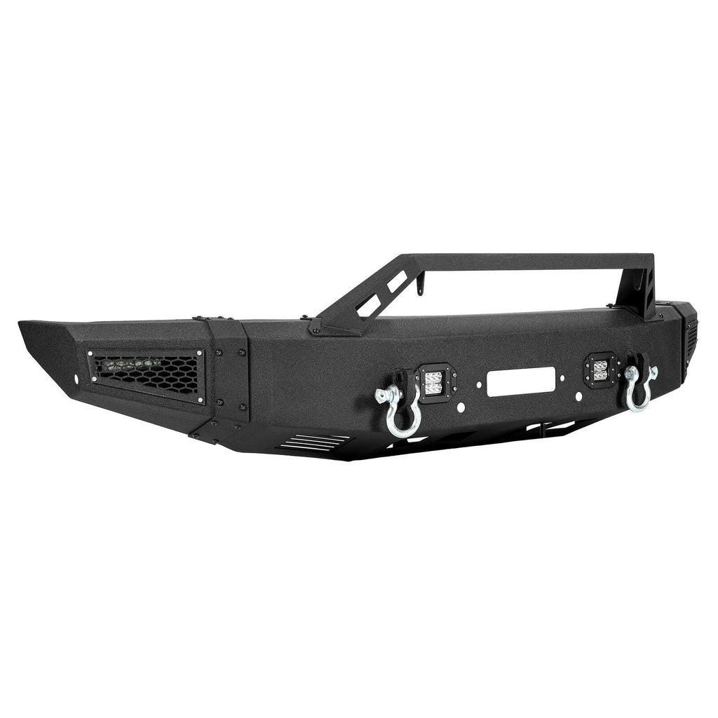 Front Bumper with Winch Plate & LED Lights for Dodge Ram 1500 (2019–2024)