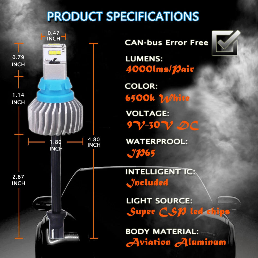 2X LED Reverse Backup Light Bulbs for Lexus ISF IS250 IS200t