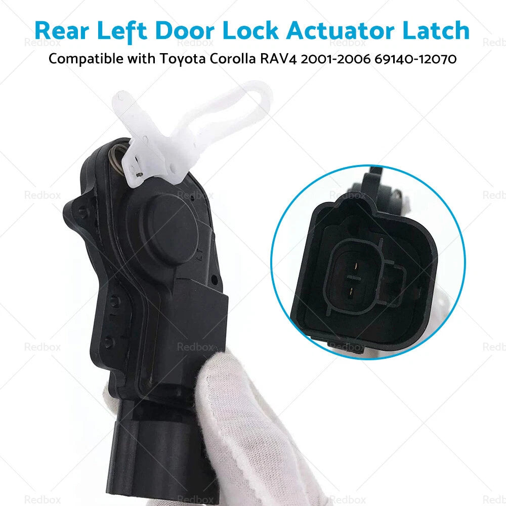 Rear Left Door Lock Actuator Latch for Toyota Corolla RAV4 (2000–2023) 69140-12070