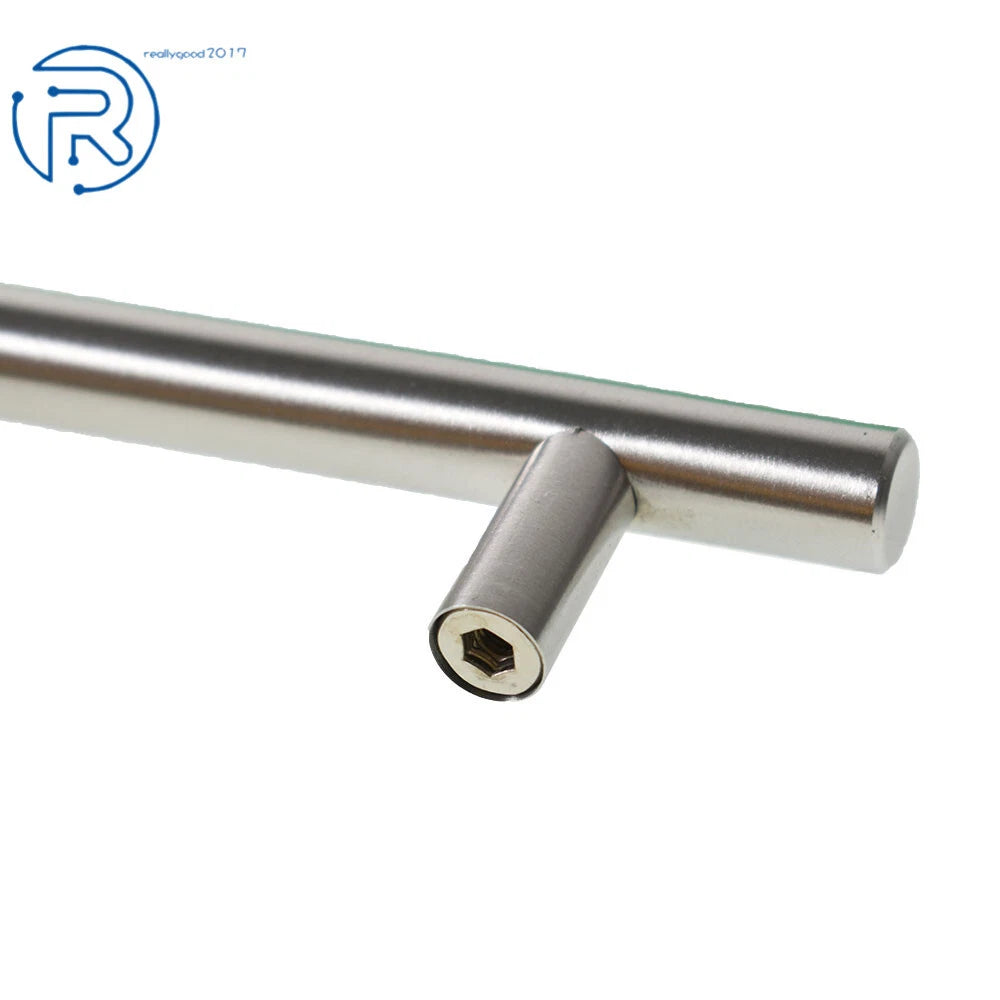 Set of 50 Stainless Steel T Bar Pulls for Kitchen Cabinets and Drawers