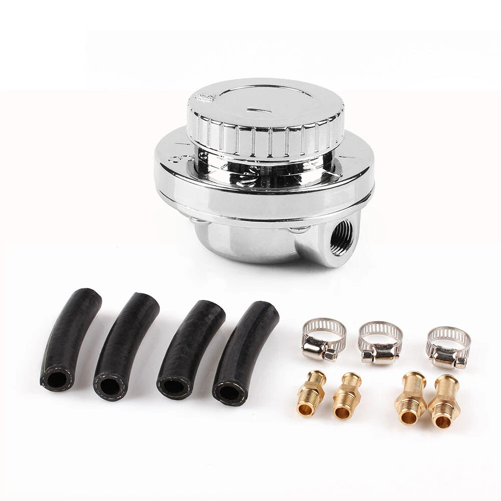 Adjustable Oil Fuel Pressure Regulator for Carburetor (1-5 PSI)