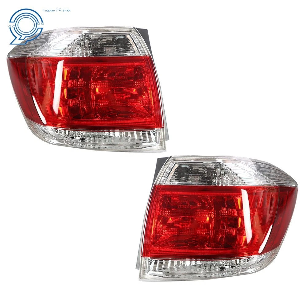 Set of 2 Tail Light Assemblies for Toyota Highlander (2012-2013) Halogen