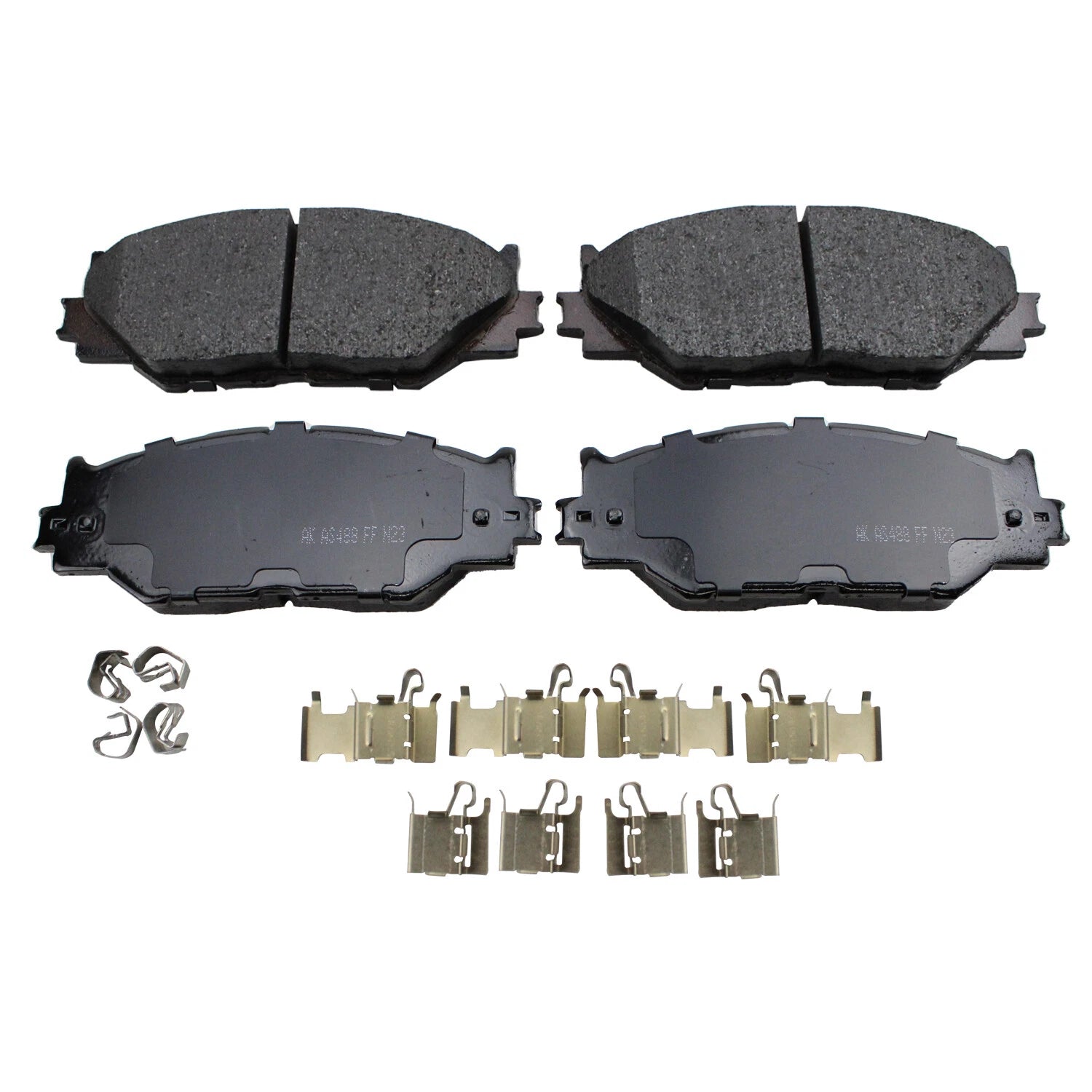 Set of 4 Akebono ProACT Ultra Premium Front Ceramic Pads for Lexus IS250 (2006–2015)