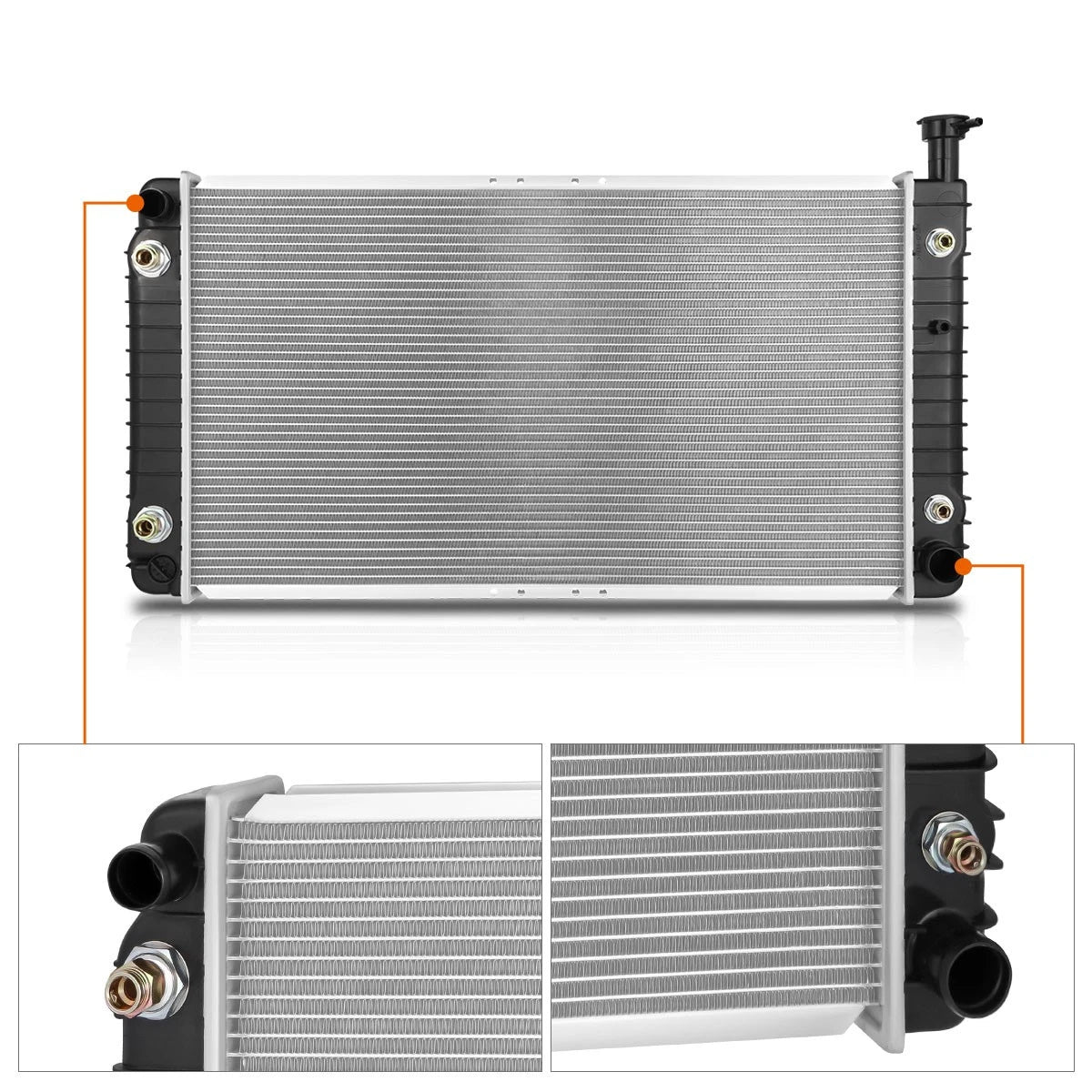 OE Aluminum Cooling Radiator for Chevy Express/GMC Savana (1996–2002) DPI-2042