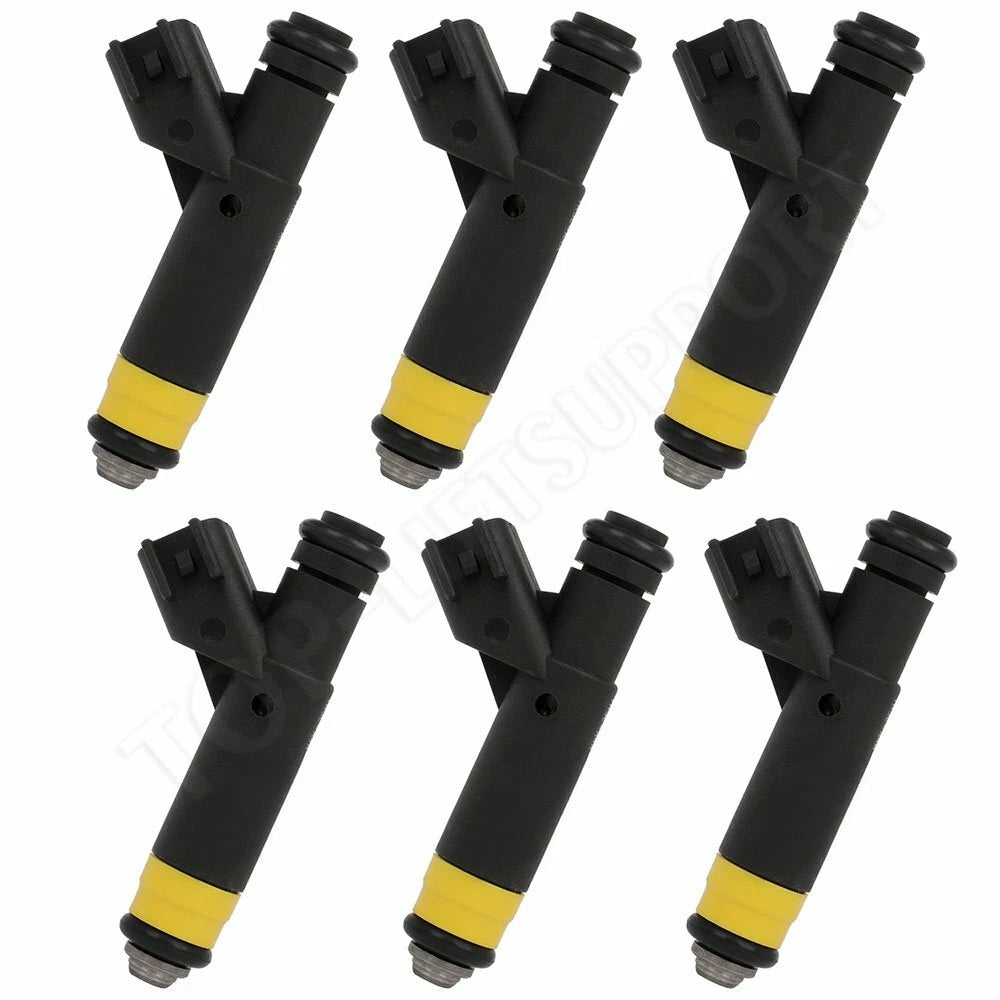 Set of 6 Fuel Injectors for Ford F-150, Mustang (2001–2003)