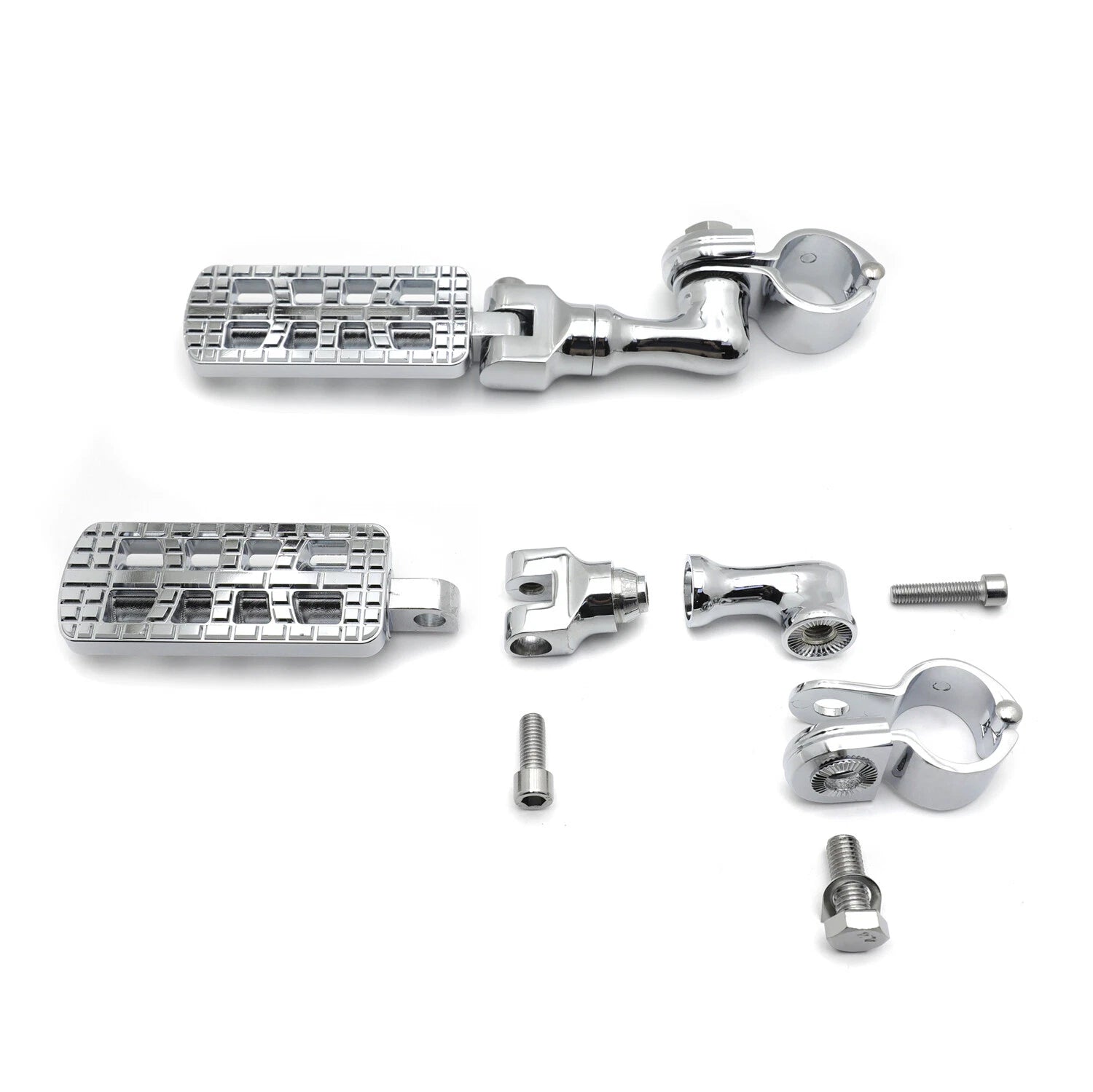 CNC Dominator Foot Peg Rest 3" Short Clamp 1.25" for Harley Road Glide (2015–2023)