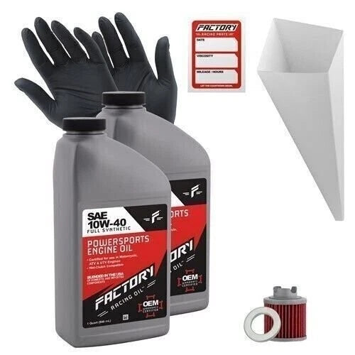 2 Quart Oil Change Kit for Honda ATC125M TRX125A (10W-40)