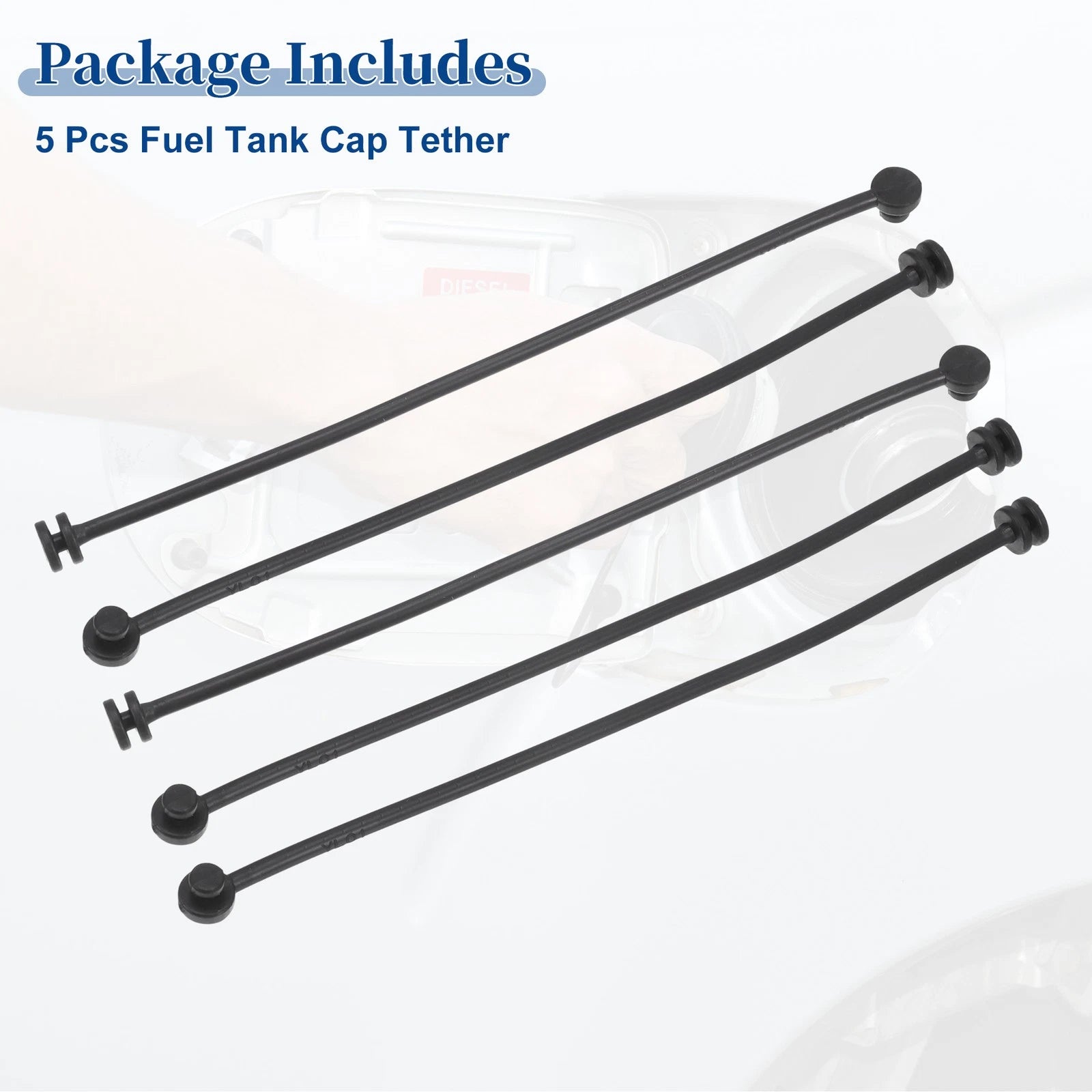 5 Pcs Fuel Tank Cap Tether Rope for BMW 740i (2011–2015) No. 16117193372
