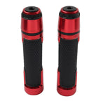 22MM 7/8" Red Handlebar Grips w/ Bar Ends for Harley & Honda