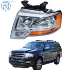 Headlight for Ford Expedition (2015–2017) Chrome Halogen Left Driver