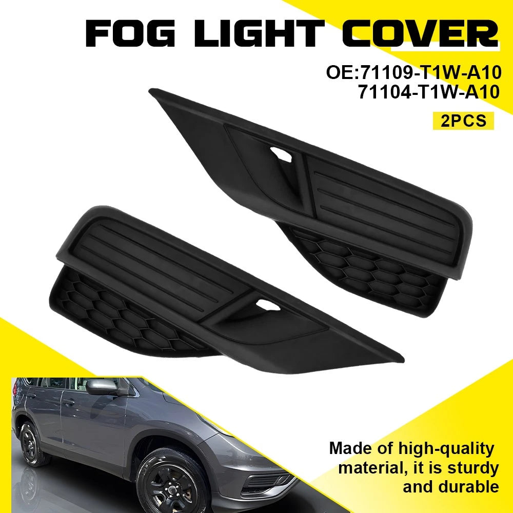 Fog Light Trim Grille Set for Honda CR-V (2016) LH RH Black