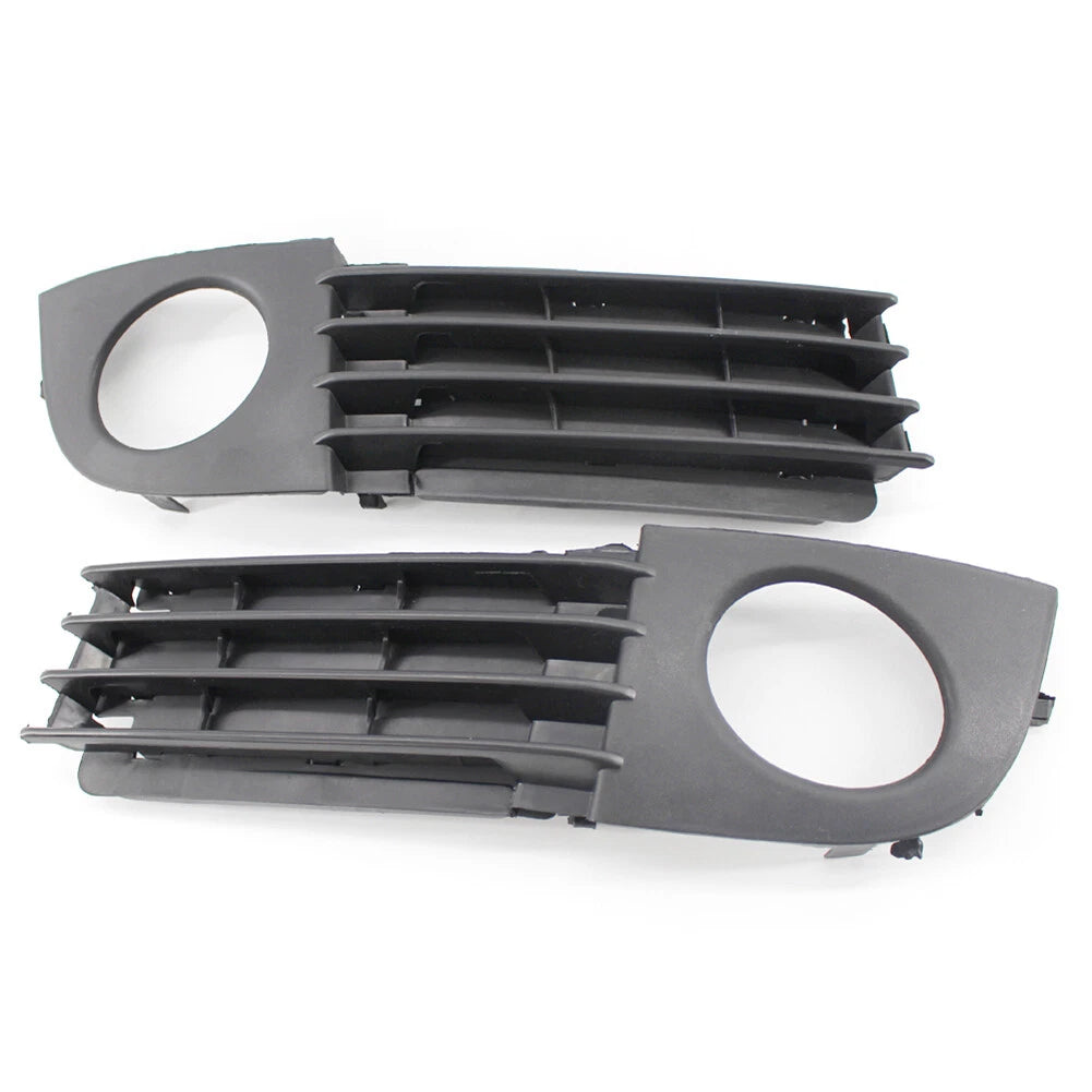 2X Front Lower Fog Light Lamp Cover Bumper Grille for Audi A6 C5 (2002–2005)