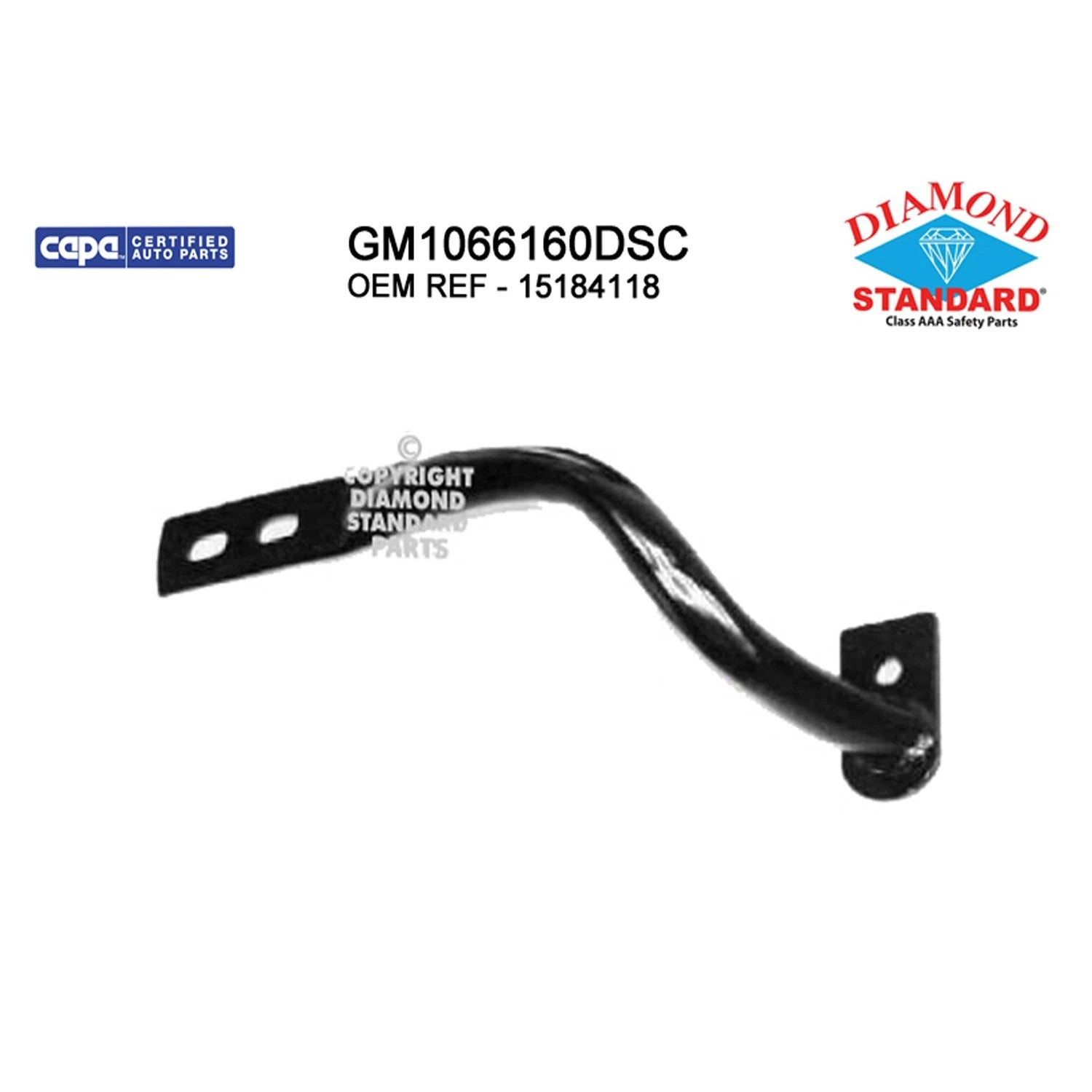 Replacement Steel Front Driver Side Outer Bumper Face Bar Brace for Toyota
