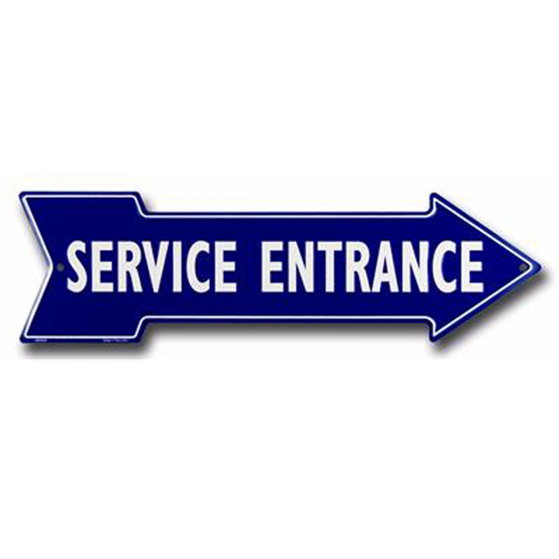 Service Entrance Arrow Sign for Truck Auto Car Parking (Tin Metal)