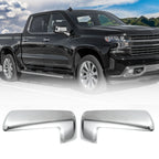 Set of 2 Door Mirror Covers for Chevy Silverado 1500, GMC (726215908947)