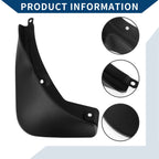 Set of 2 Mud Flaps Splash Guards for Mercedes-Benz EQC (2021–2023)
