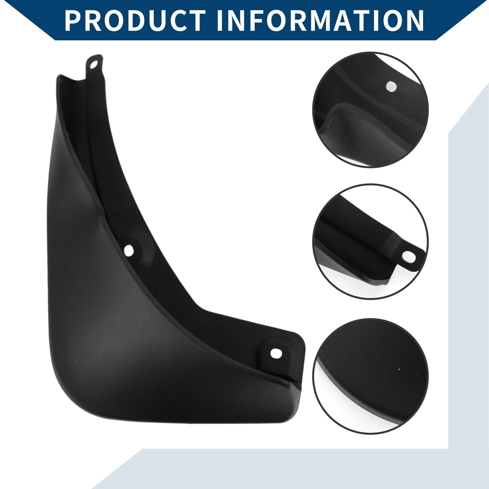 Set of 2 Mud Flaps Splash Guards for Mercedes-Benz EQC (2021–2023)