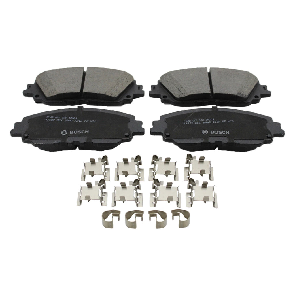 Set of 4 Bosch QuietCast Front Ceramic Brake Pads for ES300h ES350 Avalon Camry RAV4 (2013–2023)