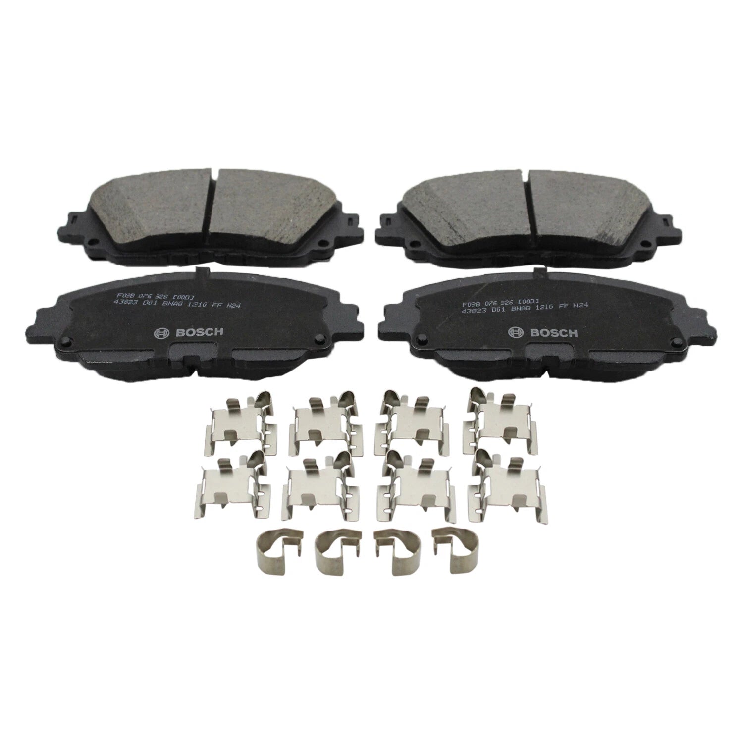 Set of 4 Bosch QuietCast Front Ceramic Brake Pads for ES300h ES350 Avalon Camry RAV4 (2013–2023)