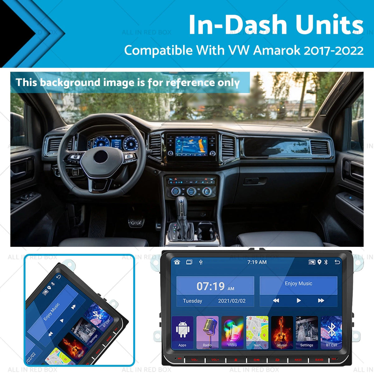 9" CarPlay GPS Radio for VW Amarok (2017–2022)
