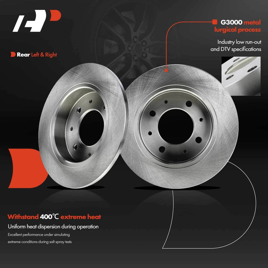Rear Disc Brake Rotors for Kia Spectra/Spectra5 (2004–2009)
