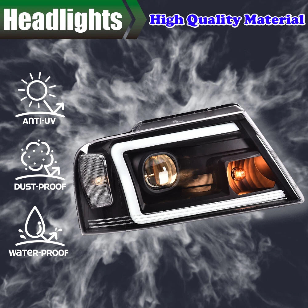 LED Projector Headlights for Ford F-150, Lincoln Mark LT (2004–2008)