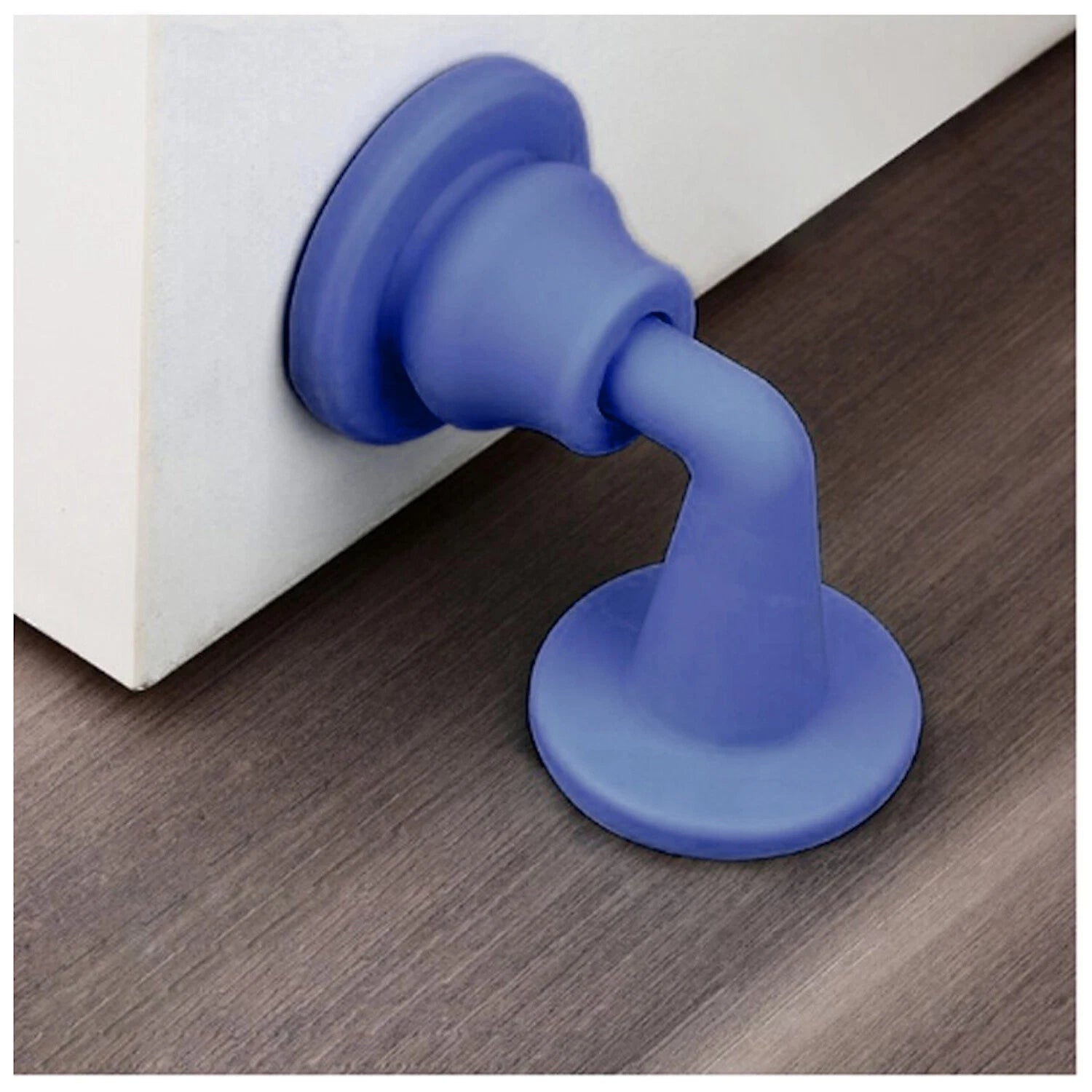 Silicone Wall/Door Stopper Set for Home (Punch Free, Silent)