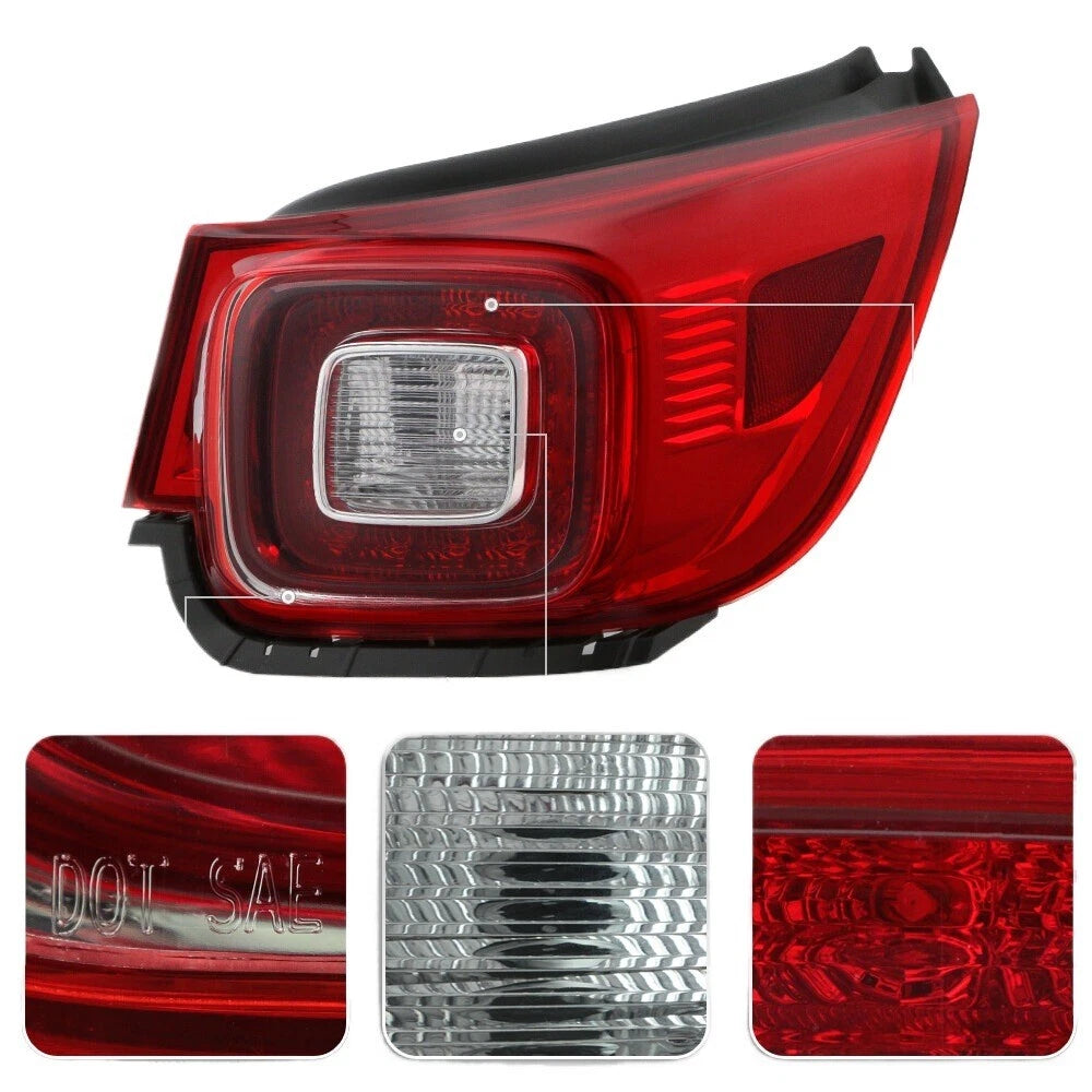 LED Tail Light Set for Chevy Malibu (2013–2015) Rear Outer Lamp w/Bulb